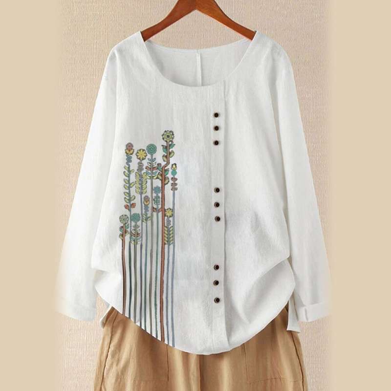 Promo Bluelans Women Casual O Neck Long 