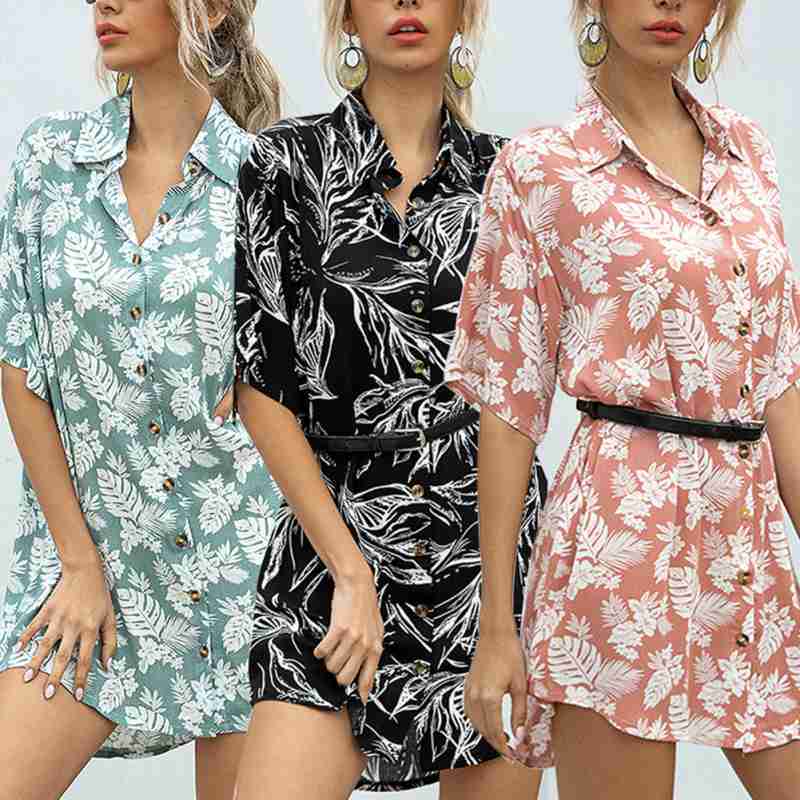 Promo Bluelans Floral Women Button up 