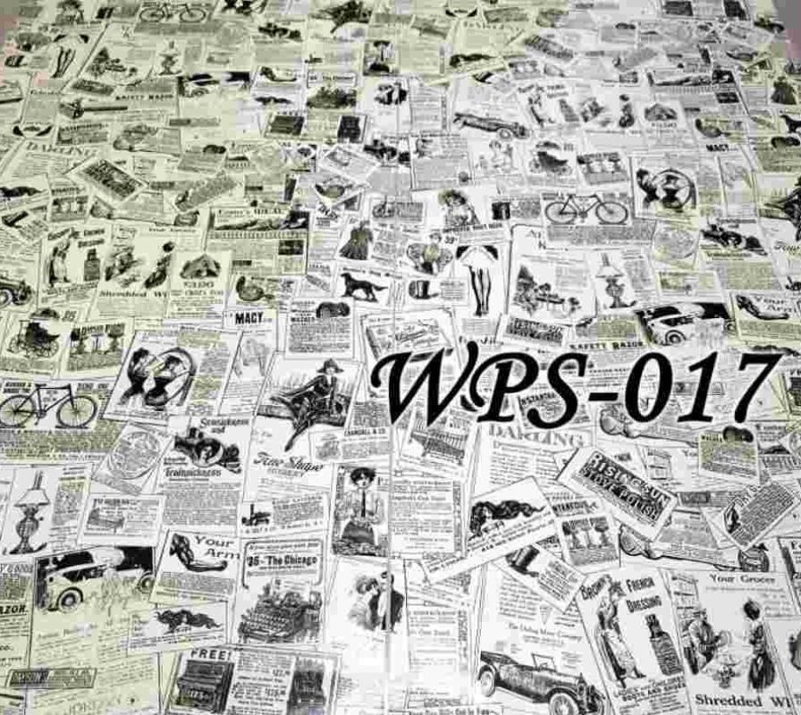 WPS017 NEWSPAPER KORAN WALLPAPER STICKER WALPAPER DINDING MURAH