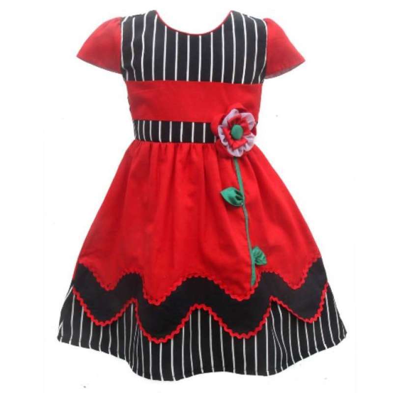Two Mix Dres anak perempuan fashion bahan katun 2870
