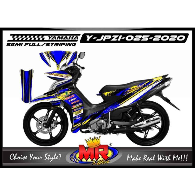 Jual Decal Semifull Motor Yamaha Jupiter Z1 Minimalis Grafis Racing Keren Online April 2021 Blibli