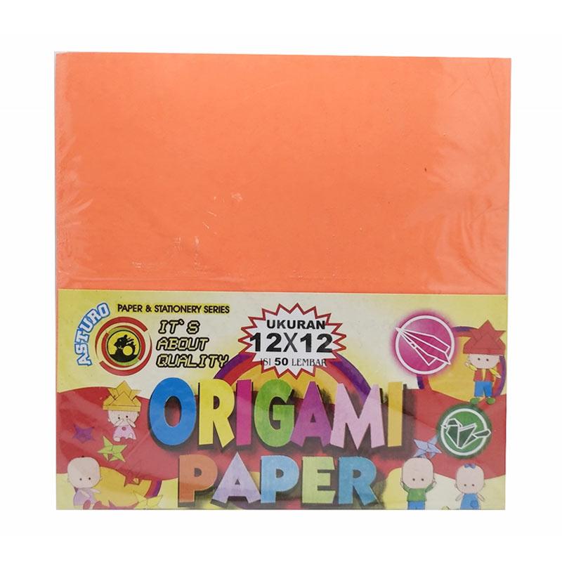 asturo origami paper kertas warna 12 x 12 cm 50 lembar