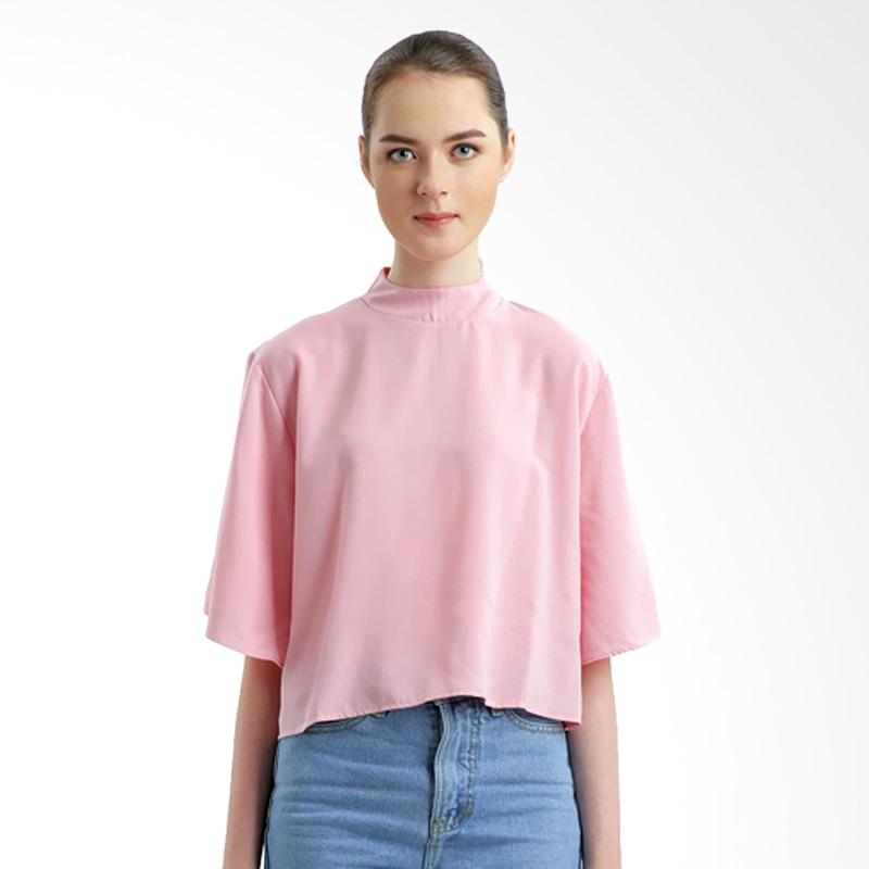 MKY Clothing Blisse Flare Sleeve Blouse - Pink