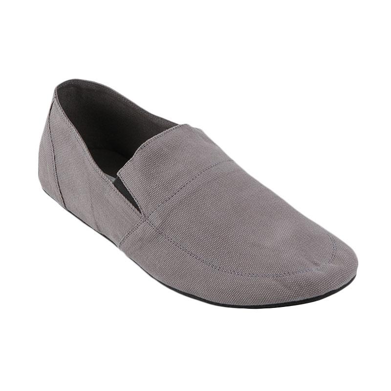 Minarno Canvas Slip-On ND126 Sepatu Pria - Grey