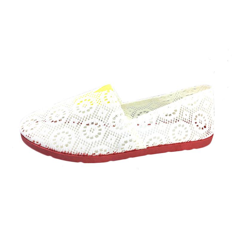 OEM MSID Sepatu Flat Shoes Slip On Wanita 02 - White