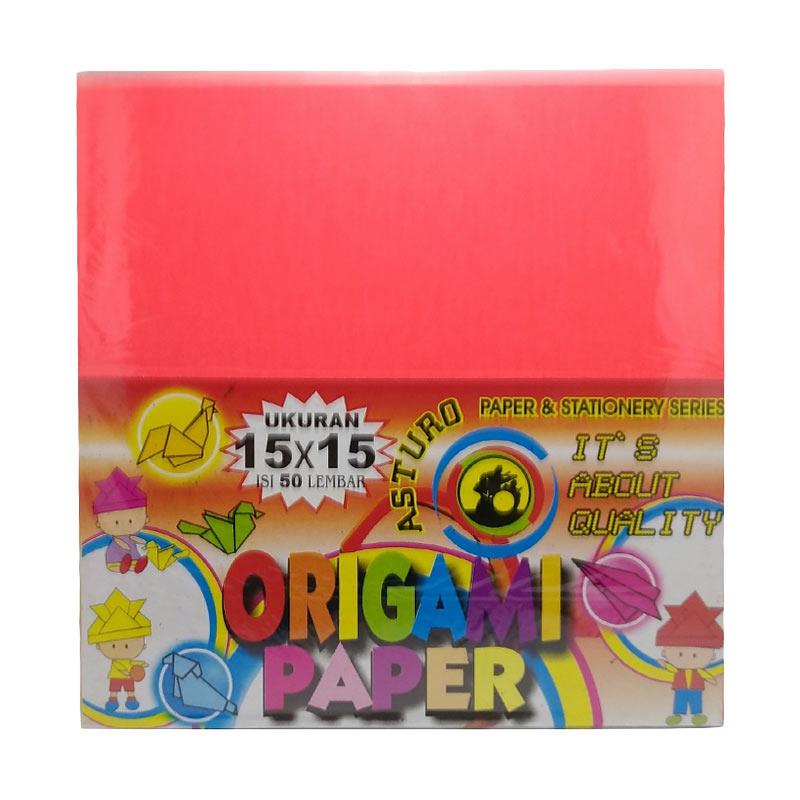 asturo origami paper kertas warna 15 x 15 cm 50 lembar