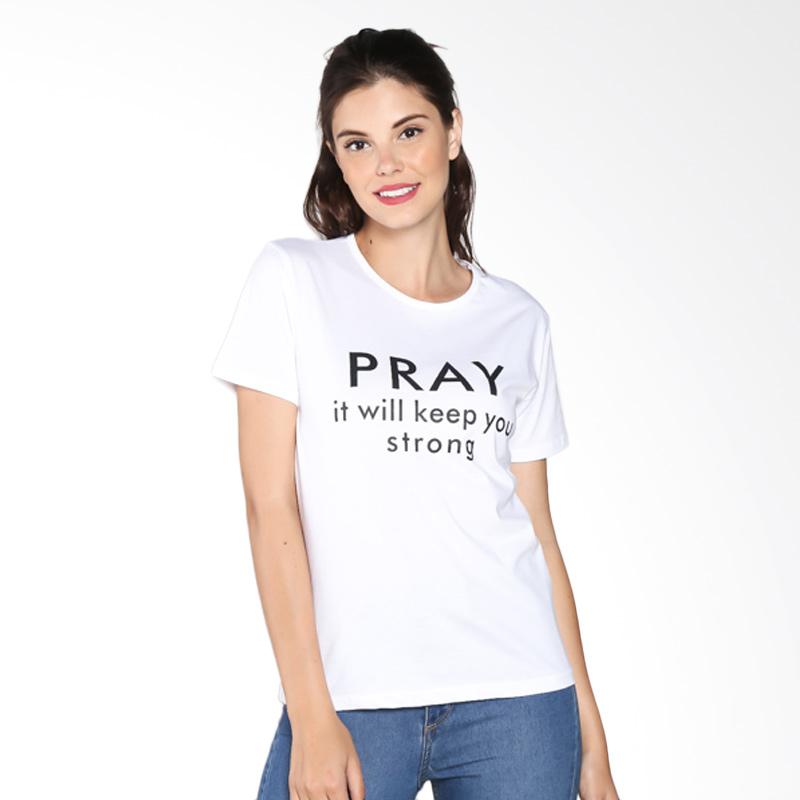 Bready Shop Tumblr Pray T-shirt - White Extra diskon 7% setiap hari Extra diskon 5% setiap hari Citibank – lebih hemat 10%