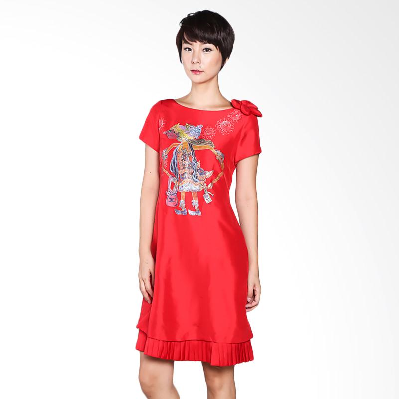 Melishawayang Paint 04 Wayang Dress - Red
