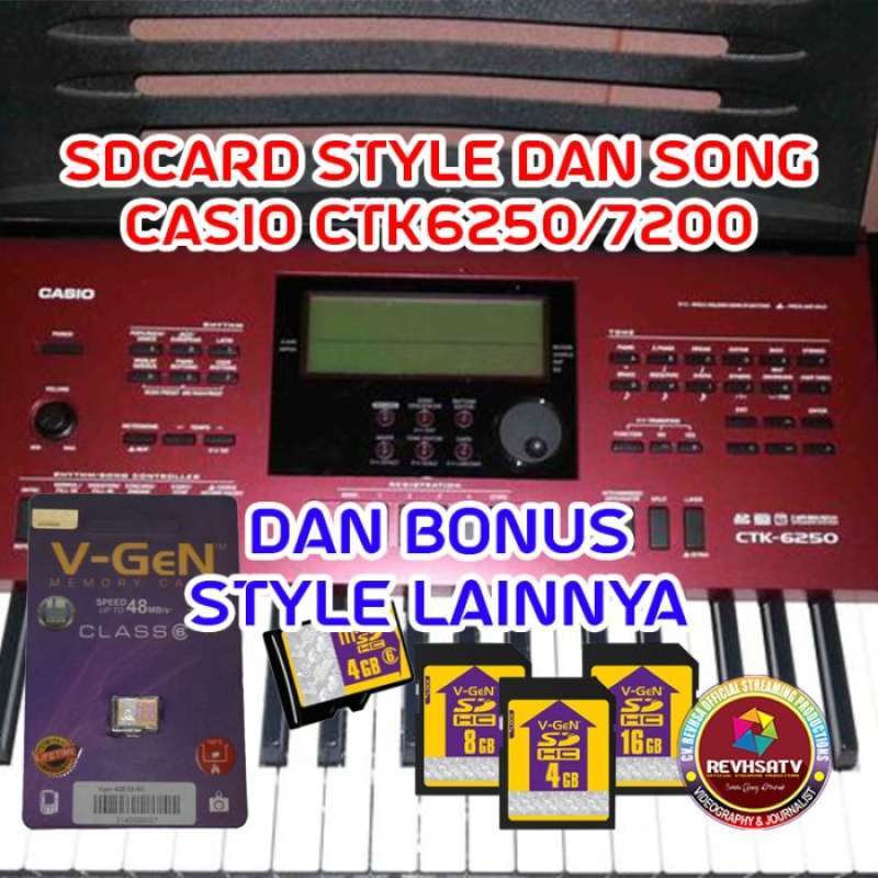 Style casio store ctk 6250