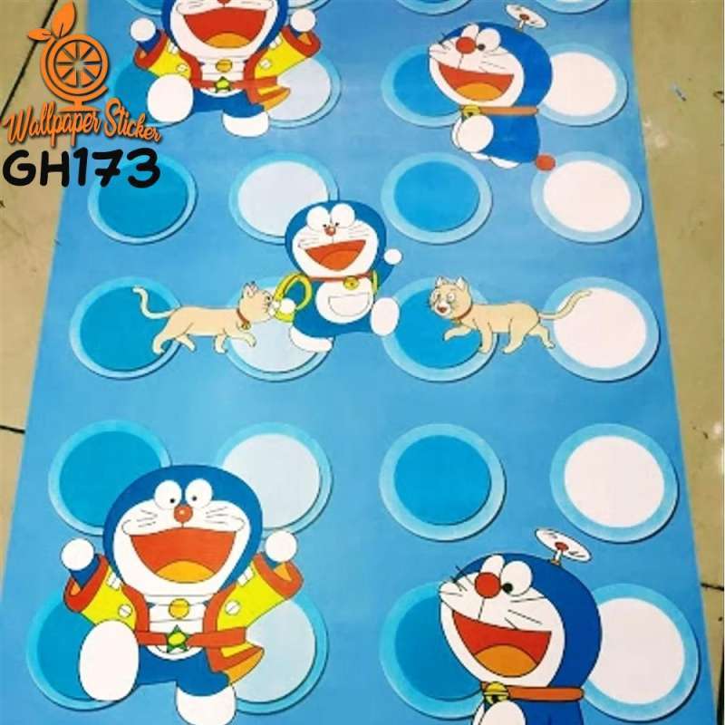 Jual Wallpaper Sticker Dinding Kamar Anak Kartun Doraemon Bulat 10 M X 45 Cm Online April 2021 Blibli