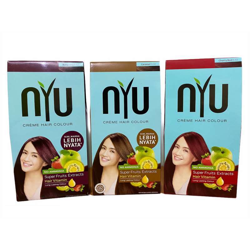 Jual Nyu Creme Hair Color Cat Rambut Nyu Online Maret 2021 Blibli Cat rambut berwarna pirang berbahaya jika diaplikasikan pada rambut yang rusak, karena cat tersebut mengandung pemutih atau penghilang pigmen rambut yang sangat kuat. nyu creme hair color cat rambut nyu