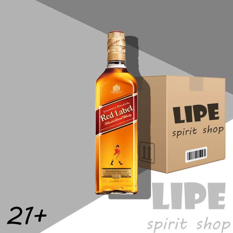 Promo Johnnie Walker Red Label Whisky 1 Karton Original di ...
