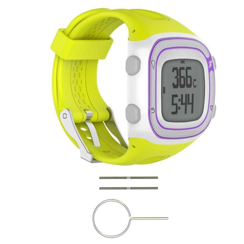 Jual Garmin Forerunner 10 15 strap band tali jam LIME LARGE di
