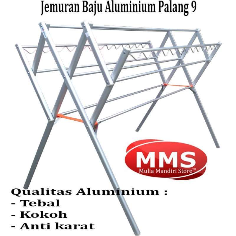 Jual Jemuran Baju Aluminium Palang 9 Drying Rack Union Terbaru Juli 2021 Blibli