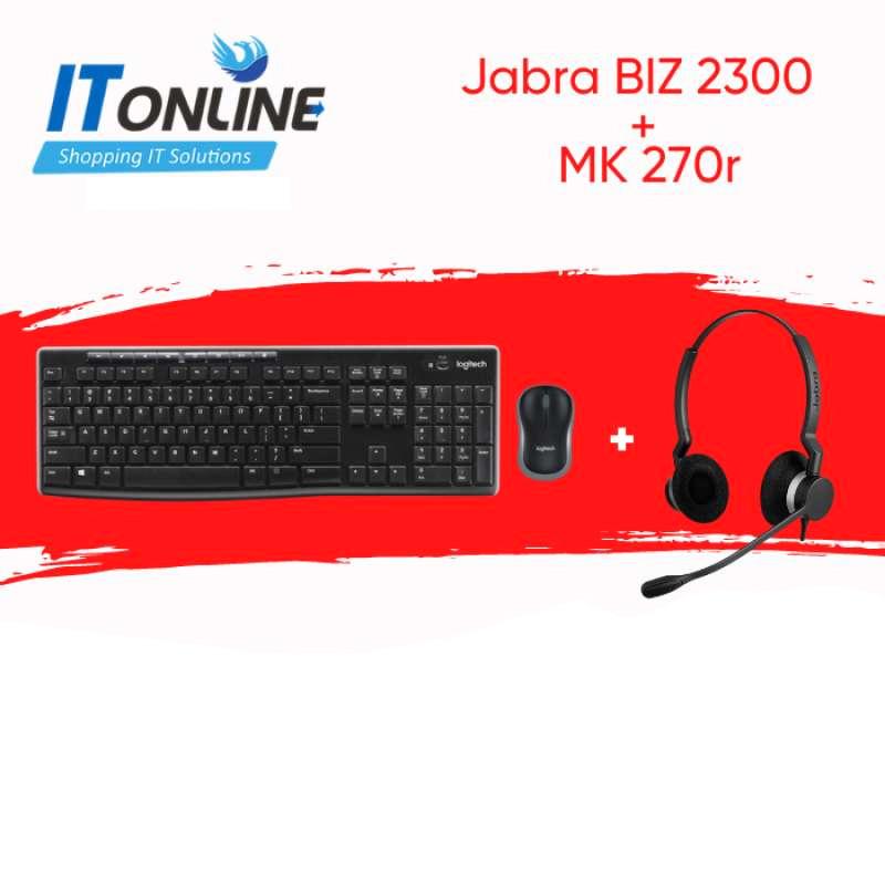 Jual Headset Jabra BIZ 2300 + Logitech 