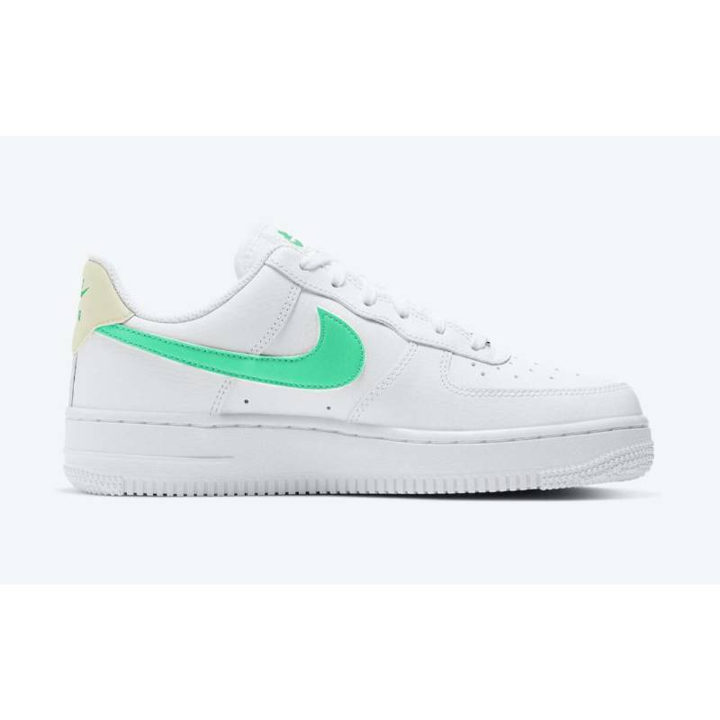 nike air force 1 womens white and green