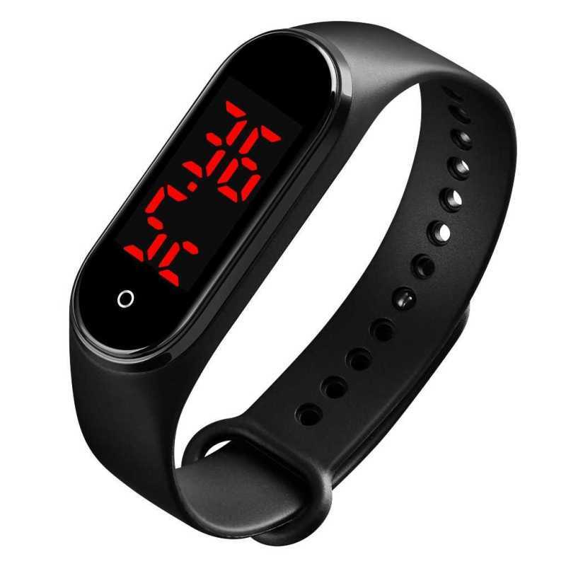 Promo SKMEI Wristband Jam Tangan Gelang LED with Thermometer