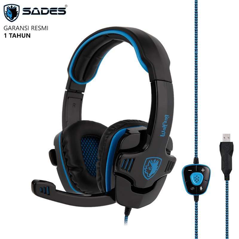 Jual Sades Wolfang SA 901 Headset Gaming 7.1 Surround Sound di