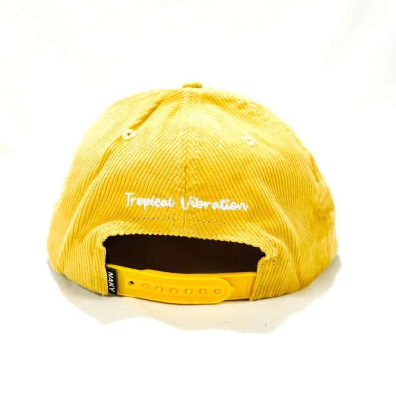 Naky House 5 panel Hat corduroy yellow 
