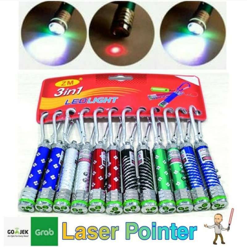 Laser Pointer Senter Mini Gantungan Keychain Senter In Led light