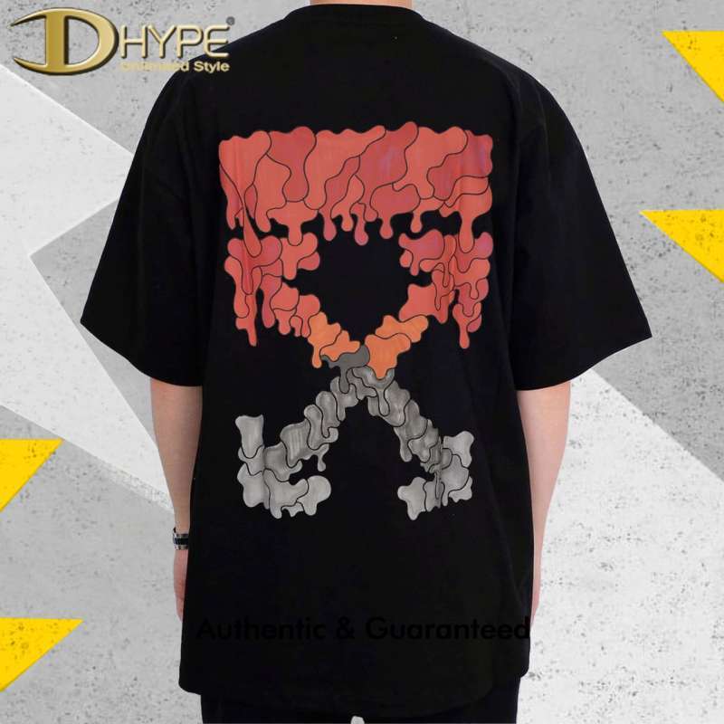 Jual OFF WHITE Black Red Marker Tee di 