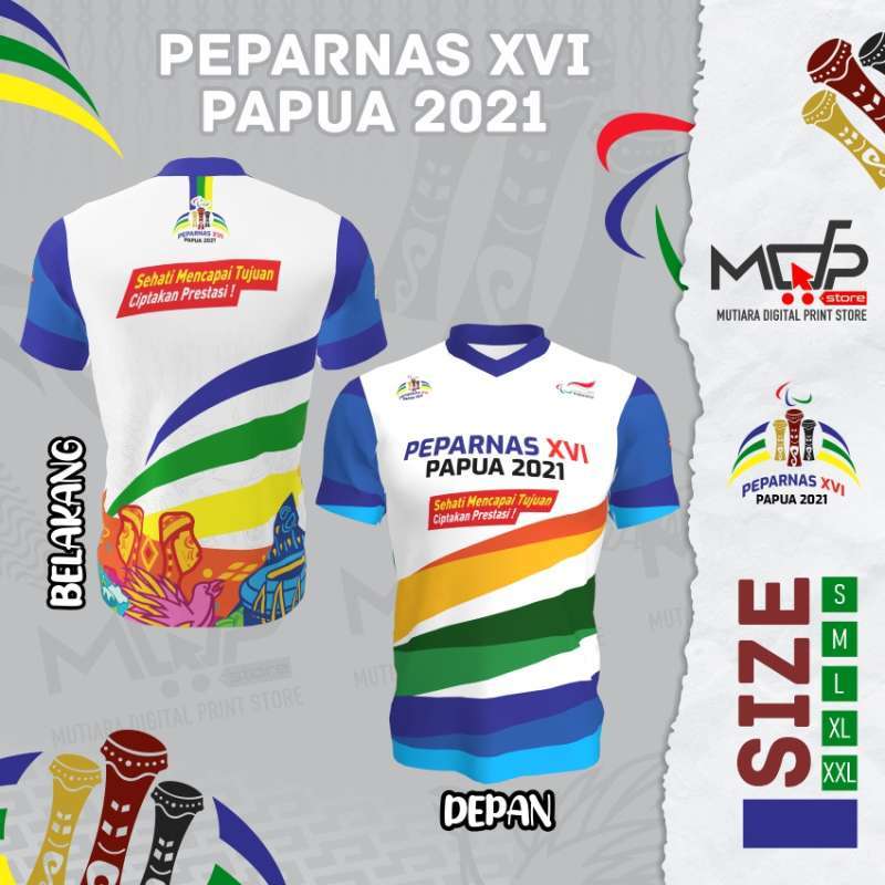 Jual KAOS JERSEY PEPARNAS XVI PAPUA D 
