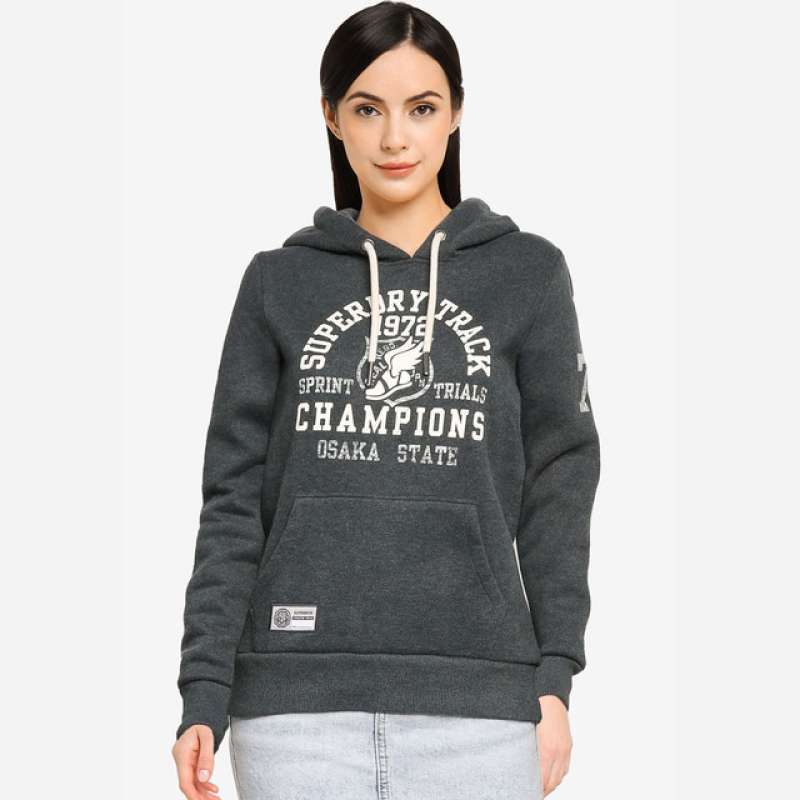 Jual Superdry T&f Hoodie - Original & Vintage Wanita 01 - 6 Pine Marl di Seller Superdry Women Official Store - Kota Bekasi, Jawa Barat | Blibli