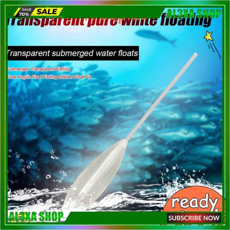 Promo Transparent Fishing Floats Acrylic Underwater Bobber Fishing