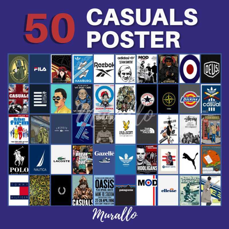 Promo 50 Pcs Poster Casual Poster Dinding Aesthetic Wall Collage Kit 50 Casuals A6 Small Di Seller Woodycraft Kota Jakarta Timur Dki Jakarta Blibli