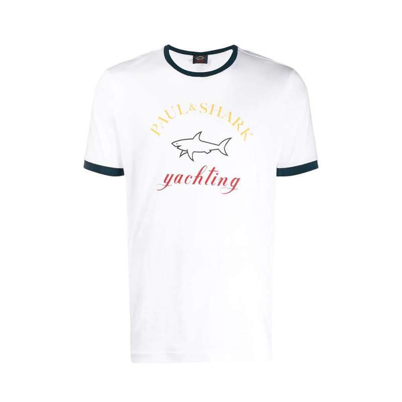 Shark Three-Colour Logo T-Shirt White 