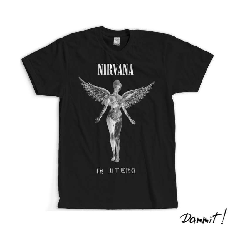 Jual KAOS BAND KAOS NIRVANA IN UTERO 