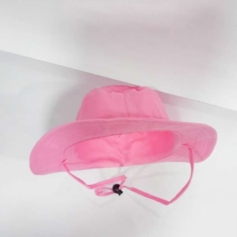 Jual topi bucket hat anak warna polos 