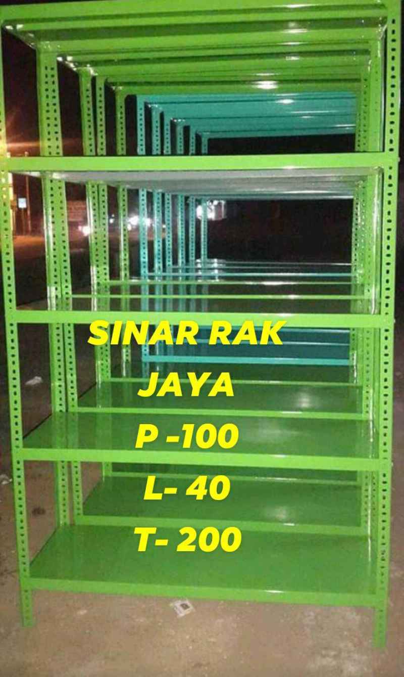 jual rak besi siku lubang super kokoh panjang 100 lebar 40 tinggi