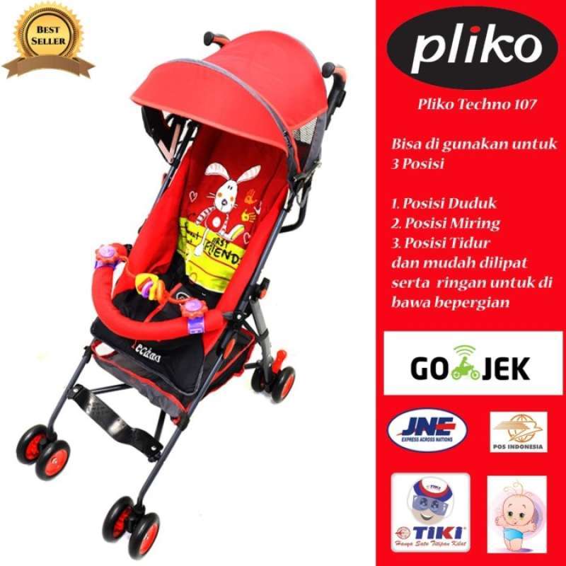 Jual Gratis Ongkir Stroller Pliko 107 Techno Buggy Kereta Bayi