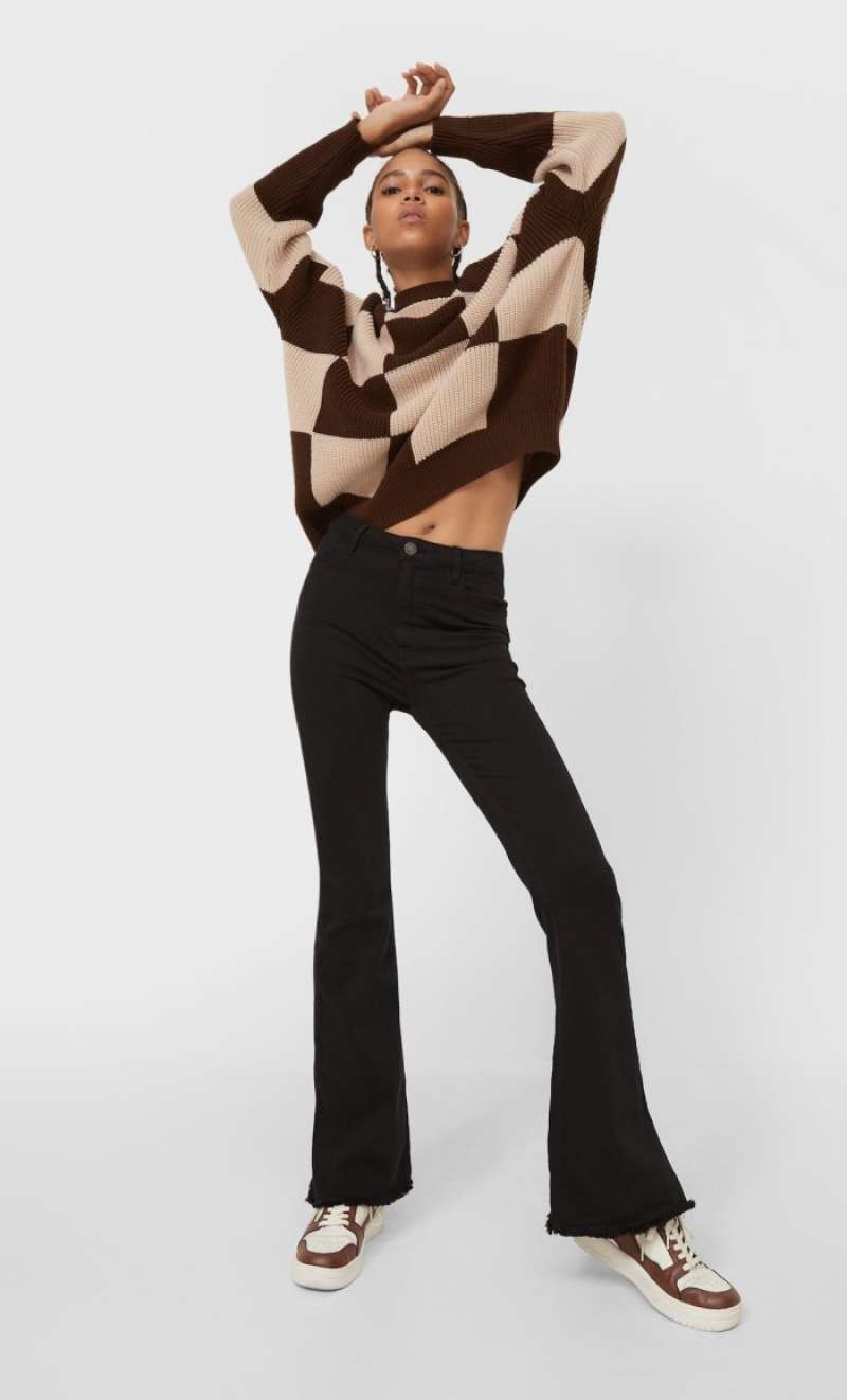 ORIGINAL Flared trousers with side slit 