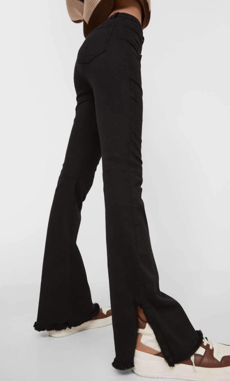 ORIGINAL Flared trousers with side slit 