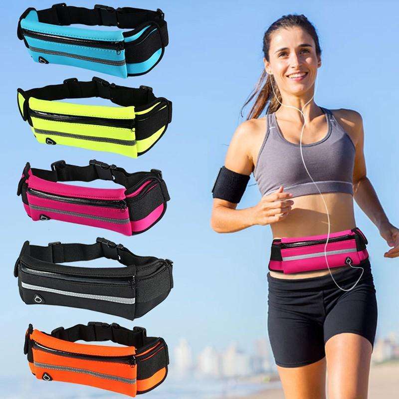 Jual Sweatproof Sport Waist Belt Bag Pouch For Running Jogging
