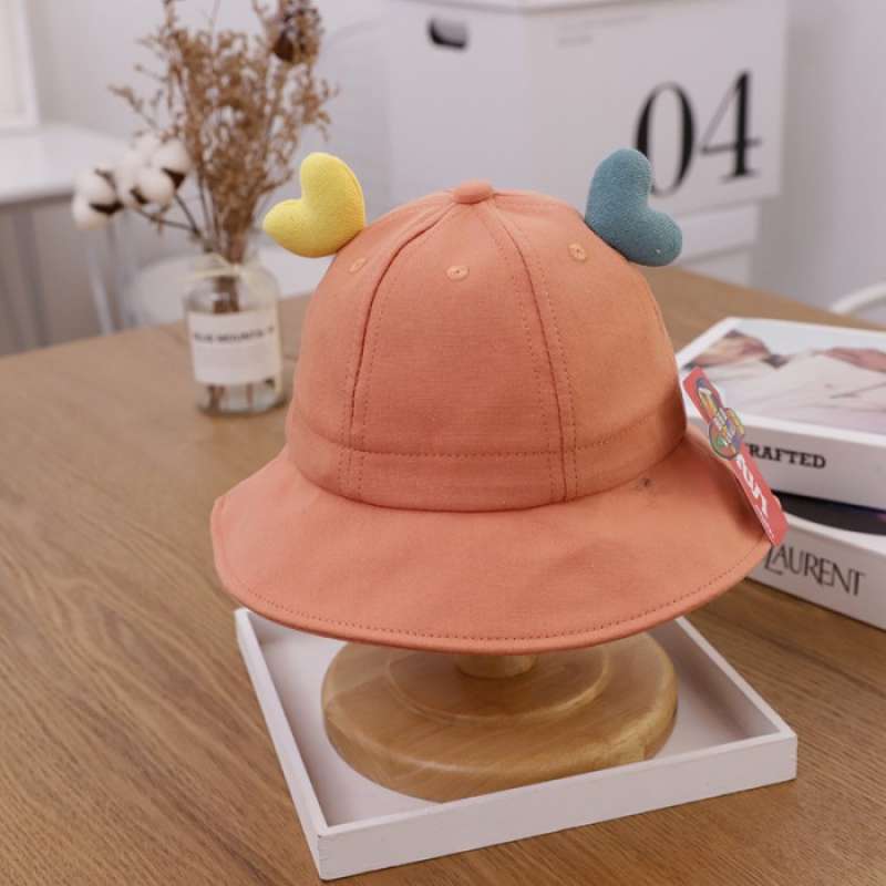 Jual Heart Bucket Hat / Topi Bundar 