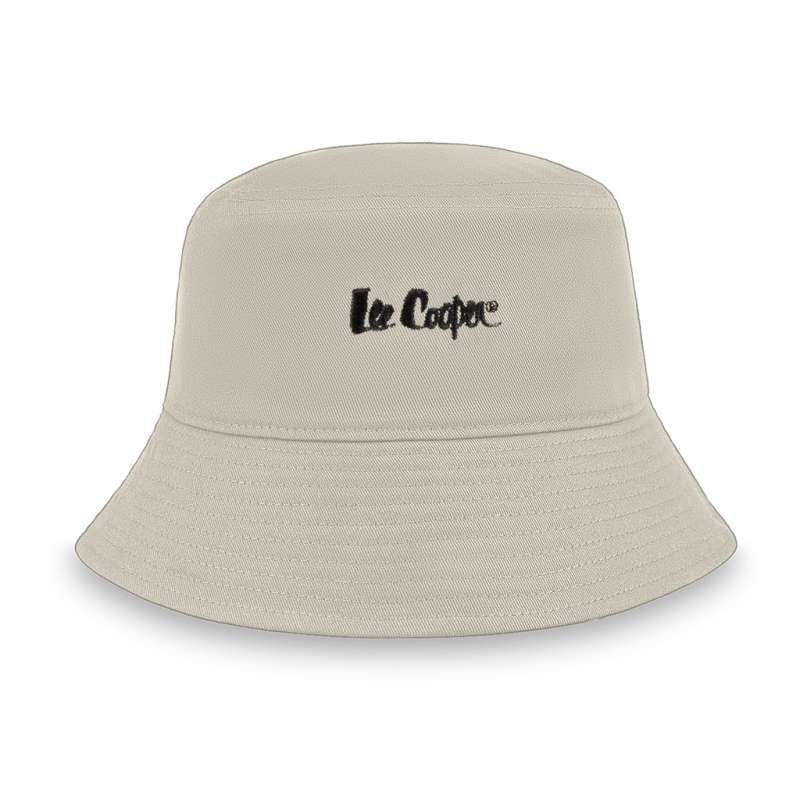 Lee Cooper Hat Bucket Logotype Cream 