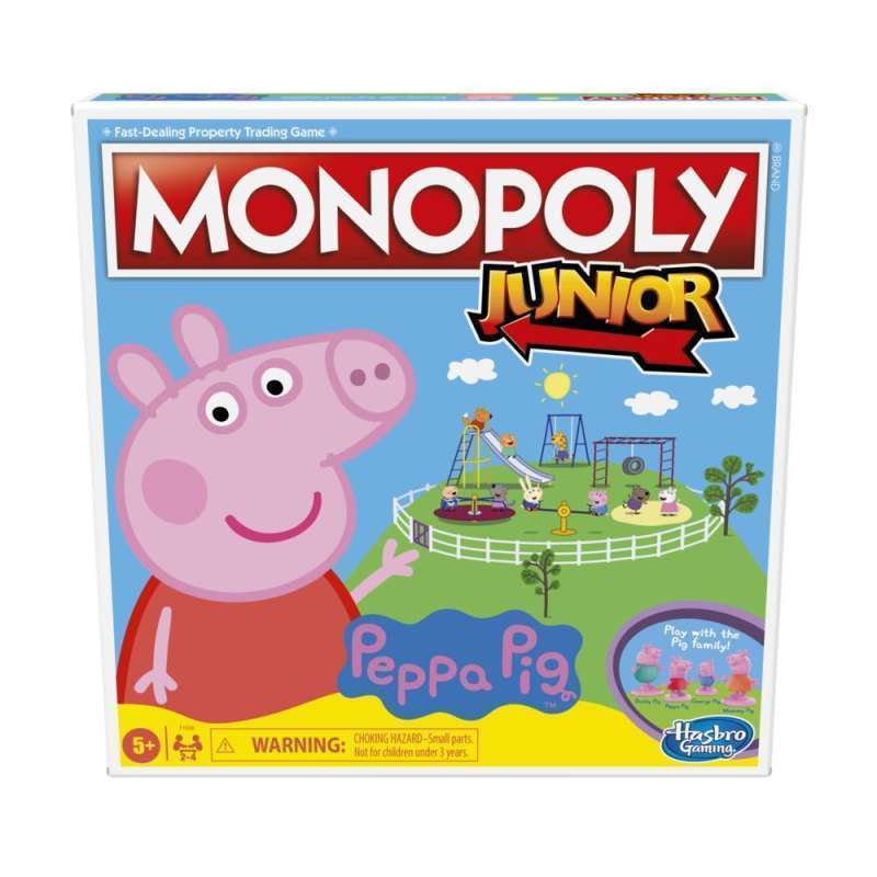 Monopoly Junior: Peppa Pig Edition Board Game for 2-4 Players GSSF1656