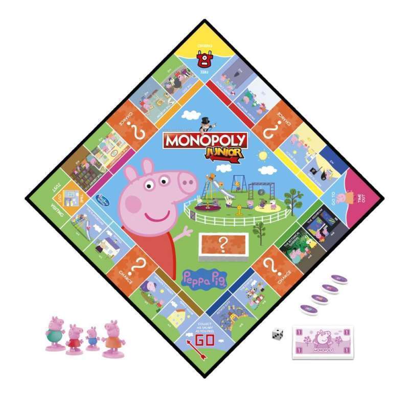 Promo Monopoly Junior: Peppa Pig Edition Board Game for 2-4 ...