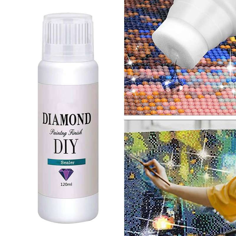 2 Pcs Diamond-painting Sealer Glue, 5d Diamond-painting Sealer Glue, Diamond  Art Glue Sealer For Shine Effect And Permanent Hold, Sealer For Diamond-p