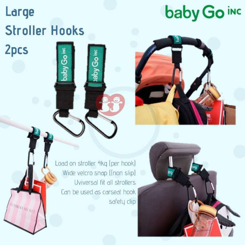 Jual Babygo Inc Large Stroller Hooks [2 Pcs] Di Seller