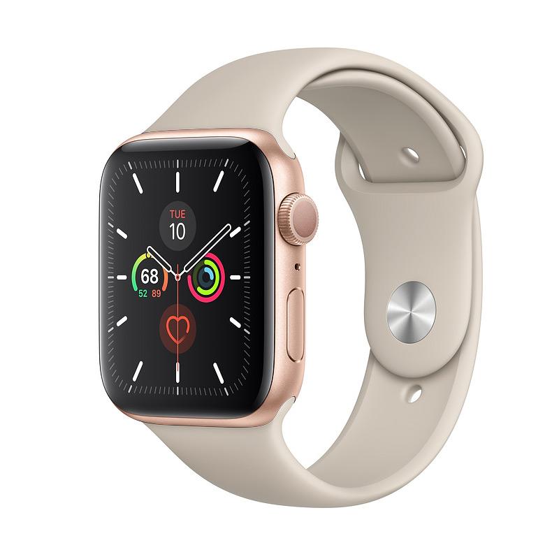 Jual Apple Watch Series 5 44mm Aluminum Case With Sport Band Smartwatch Gold Gps Online Oktober 2020 Blibli Com