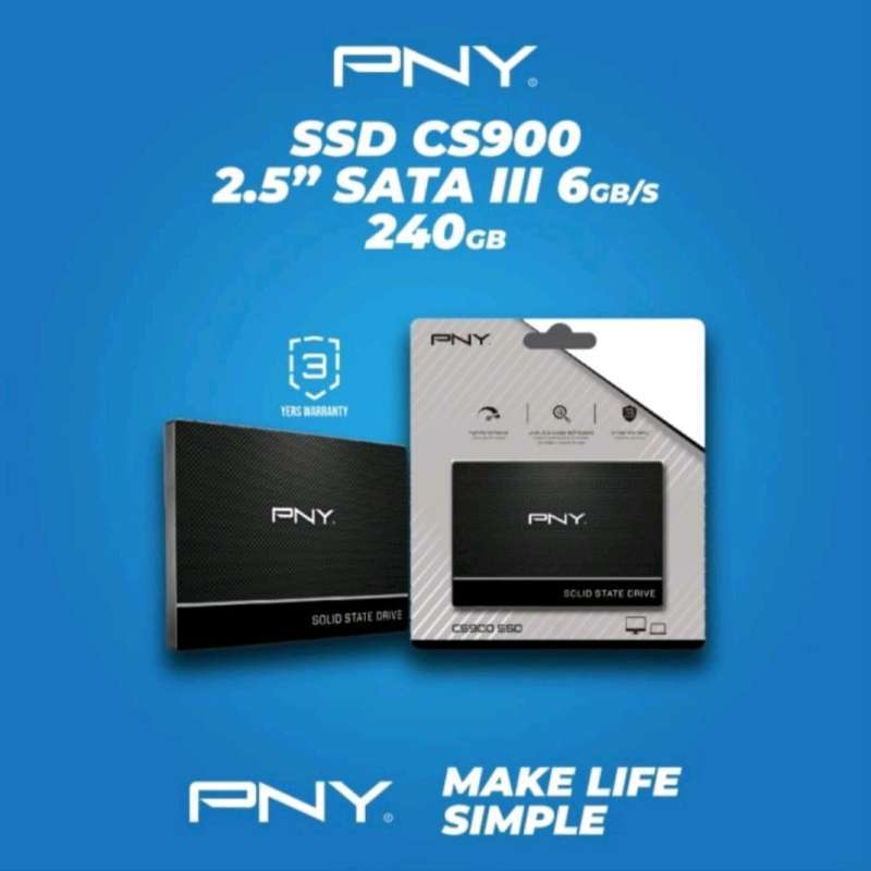 Hard Drive Cs900 Ssd 240gb PNY NA 120 GB Desktop Internal Solid