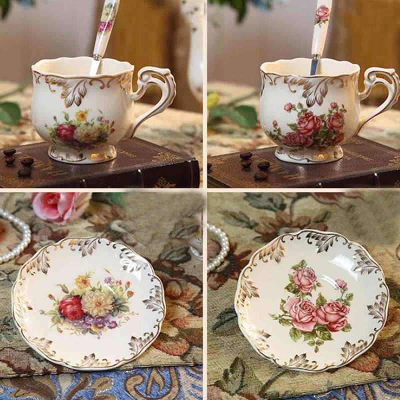 eds creative european porcelain coffee cups set china wedding tea set home decoration accessories