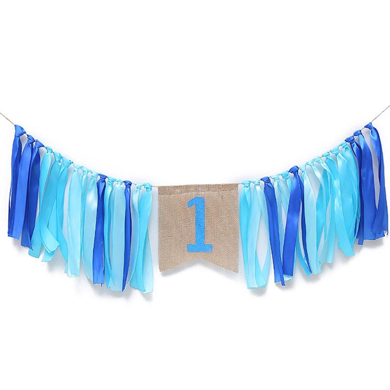 Get Wallpaper Jual Baby One Year Old Birthday Party Ribbon Flags Garland Banners For Free