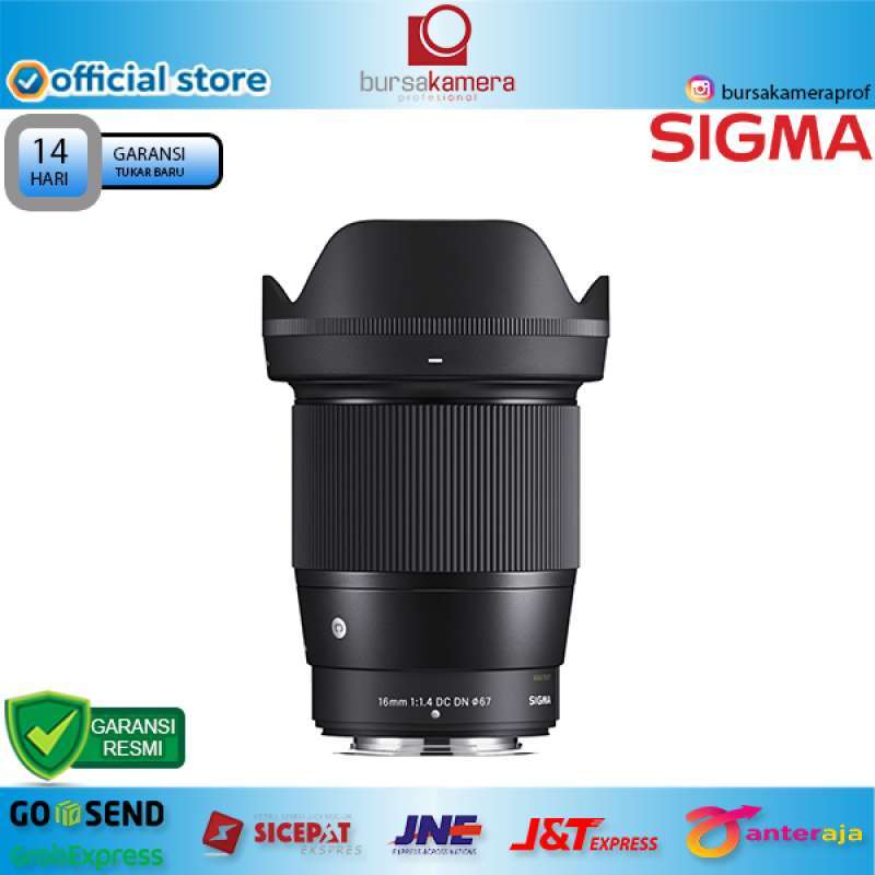 Promo BKP Sigma 16mm f/1.4 DC DN Contemporary Lens for FUJIFILM X Original Resmi Diskon 1% di Seller Bursa Kamera Profesional Official Store - Kota Jakarta Pusat, DKI Jakarta | Blibli