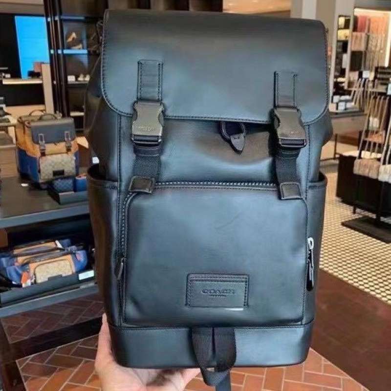 Tas Pria Coach Track Backpack Black 