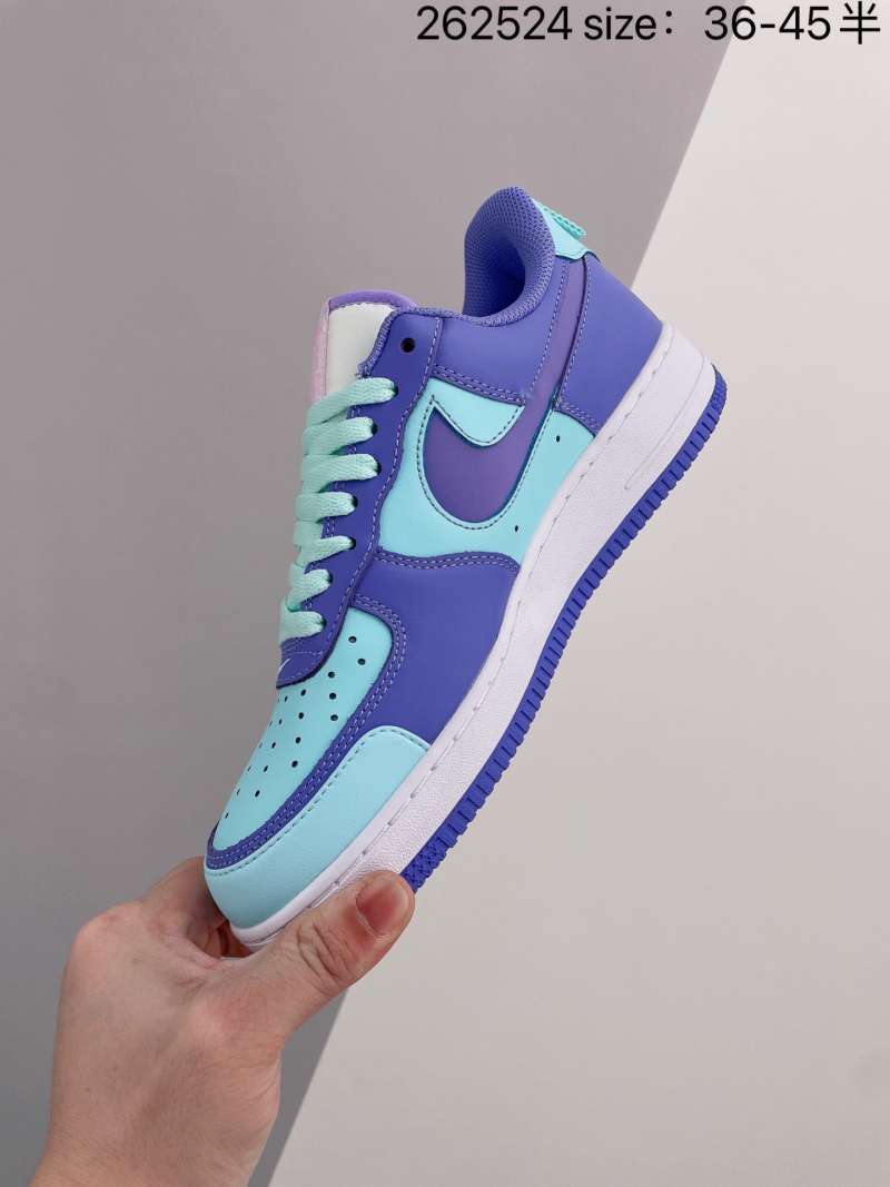 pink and turquoise air force ones